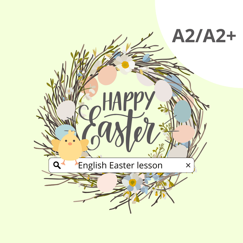 Easter English lesson A2/A2+ cover image